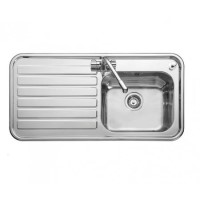 Leisure Sinks LX105L Luxe Stainless Steel 1000x500 1.0 Bowl Left Hand Drainer 1 Taphole Including Po
