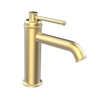 Brushed Brass Traditional Mono Basin Mixer Tap - Lyla Brushed Brass Traditional Mono Basin Mixer Tap - Lyla