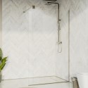 LYCMG1000 1000mm Gunmetal Grey Shower Screen for Wetroom & Walk In Shower - Live Your Colour