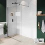 900mm Gunmetal Grey Shower Screen for Wetroom & Walk In Shower - Live Your Colour
