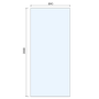 900mm Gunmetal Grey Shower Screen for Wetroom & Walk In Shower - Live Your Colour