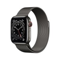 Apple Watch Series 6 GPS + Cellular - 40mm Graphite Stainless Steel Case with Graphite Milanese Loop Apple Watch Series 6 GPS + Cellular - 40mm Graphite Stainless Steel Case with Graphite Milanese Loop