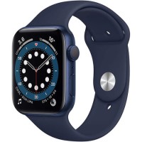 Apple Watch Series 6 GPS + Cellular - 44mm Blue Aluminium Case with Deep Navy Sport Band - Regular Apple Watch Series 6 GPS + Cellular - 44mm Blue Aluminium Case with Deep Navy Sport Band - Regular