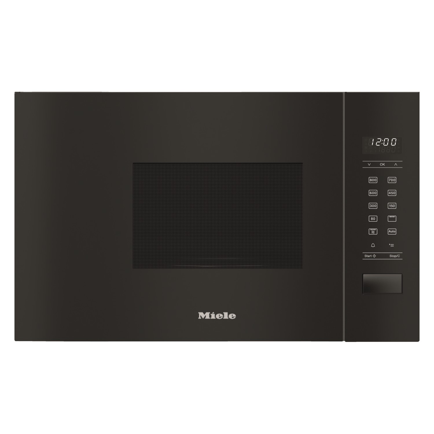 Miele 17L 900W 60cm Built-In Microwave with Grill - Black