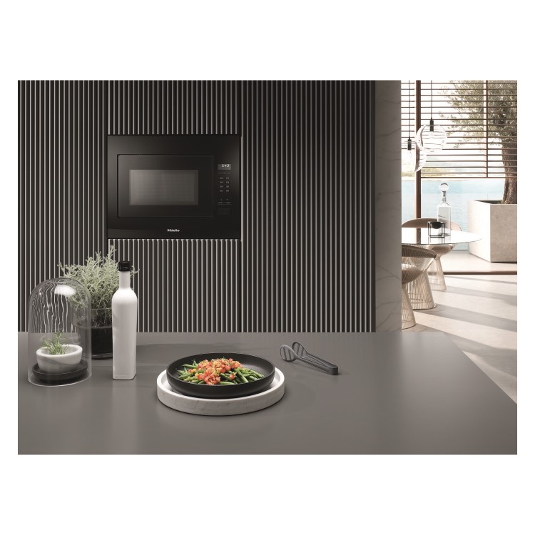 Refurbished Miele M2240SC Built In 26L 900W Microwave Black