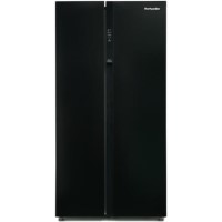 Refurbished Montpellier M510BK 510 Litre American Fridge Freezer Black