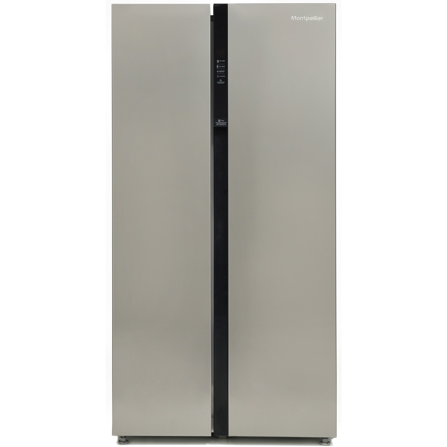 Refurbished Montpellier M510BX 510 Litre American Fridge Freezer Stainless Steel