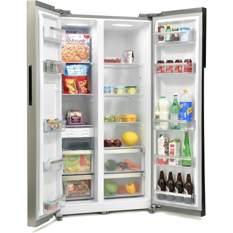 Refurbished Montpellier M510BX 510 Litre American Fridge Freezer Stainless Steel
