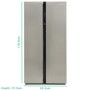 Refurbished Montpellier M510BX 510 Litre American Fridge Freezer Stainless Steel