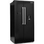 Montpellier 510 Litre American Fridge Freezer - Black