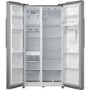 GRADE A2 - Montpellier CSBYS600DS 2 Door American Style Fridge Freezer With Non-Plumb Water Dispenser - Silver