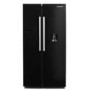 Montpellier 510 Litre American Fridge Freezer - Black