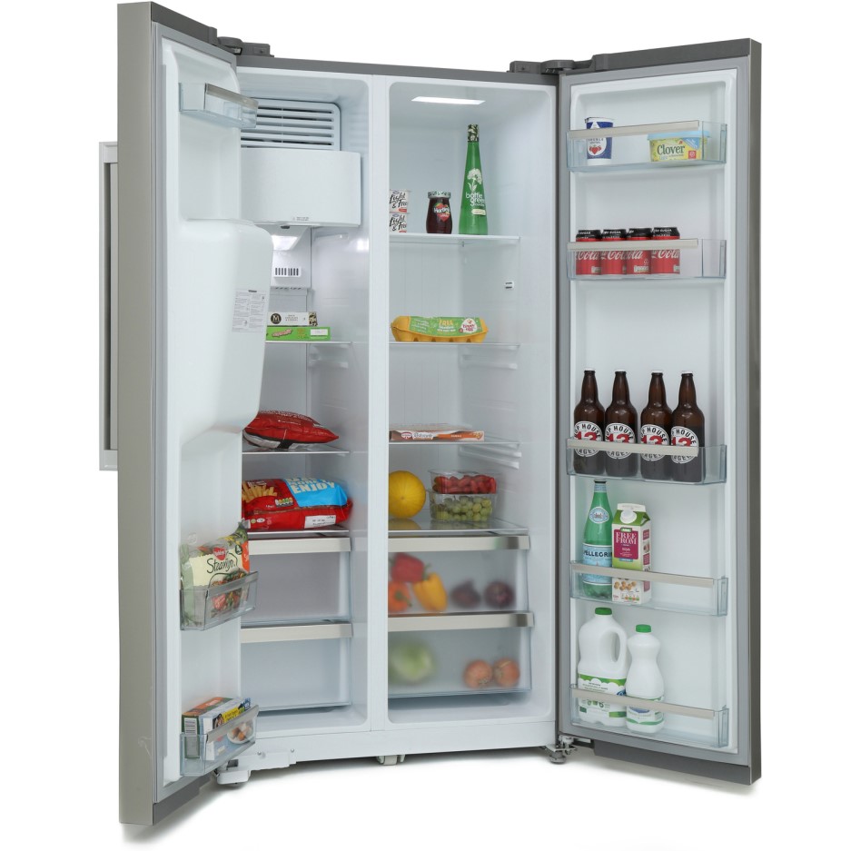 Montpellier M530PDIX American Style Fridge Freezer With Plumbed Ice