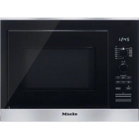 GRADE A1 - As new but box opened - Miele M6022SCclst M 6022 SC 50cm Wide 800W 17L Built-in Microwave Oven - CleanSteel
