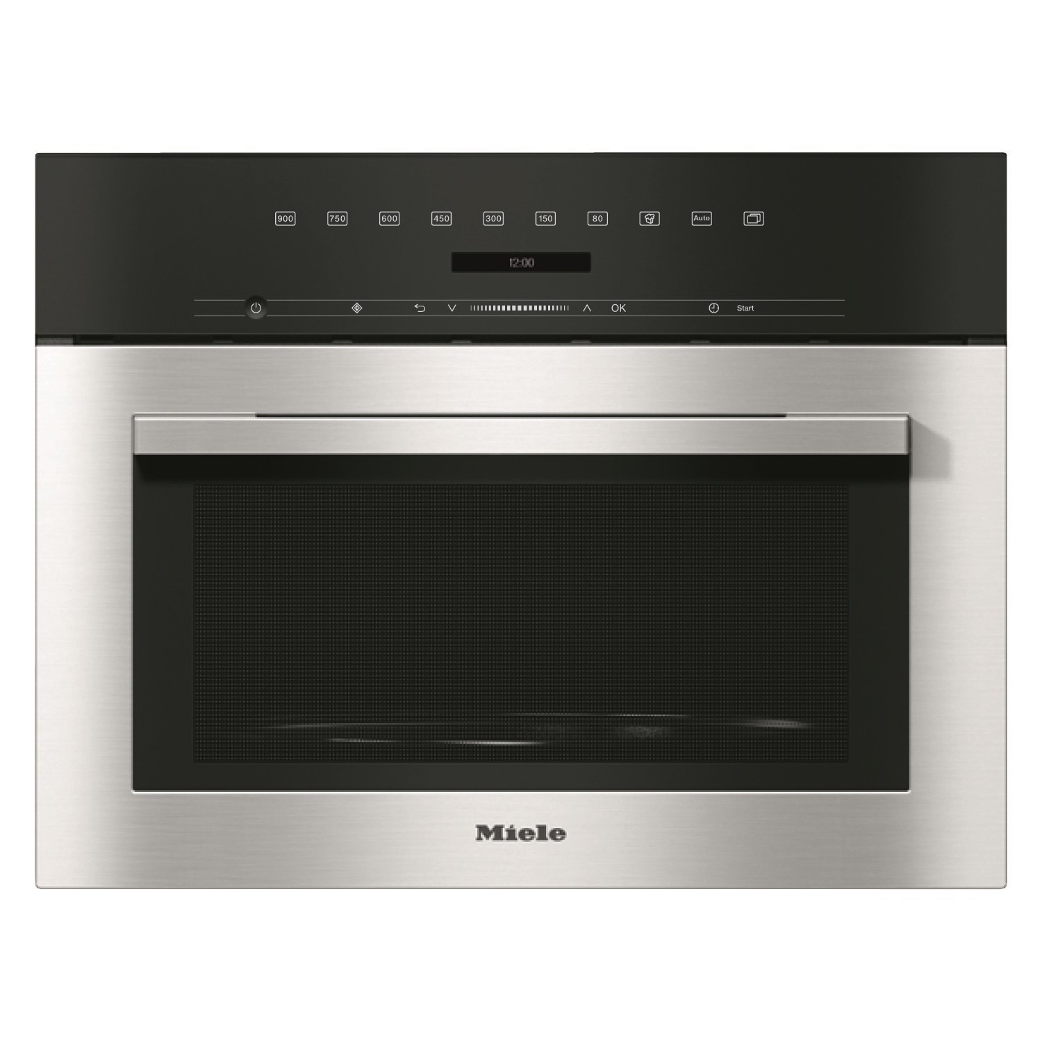 Miele 26L 900W Touch Control Built-in Microwave - Clean Steel