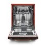 Montpellier Retro Freestanding Dishwasher - D-Rated, Red