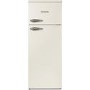 GRADE A2 - Montpellier MAB144C Retro Style 20-80 Top Mount Freestanding Fridge Freezer - Cream