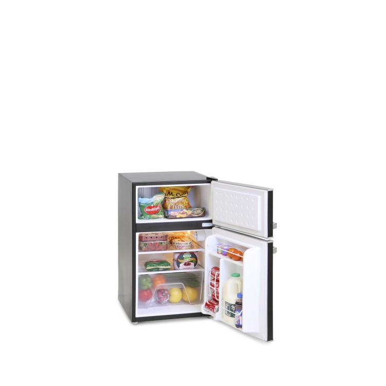 GRADE A2 - Montpellier MAB2030C Mini Retro Freestanding Under Counter Fridge Freezer - Cream