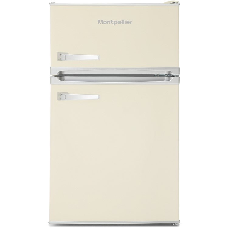 Montpellier 88 Litres 20/80 Mini Freestanding Under Counter Fridge Freezer - Cream