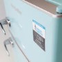 GRADE A2 - Montpellier MAB2030PB Mini Retro Freestanding Under Counter Fridge Freezer - Pale Blue