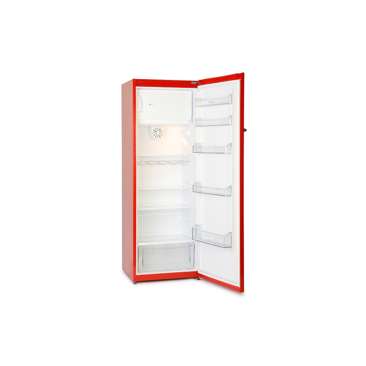 Montpellier MAB340R 61cm Wide Retro Freestanding Tall Fridge - Red