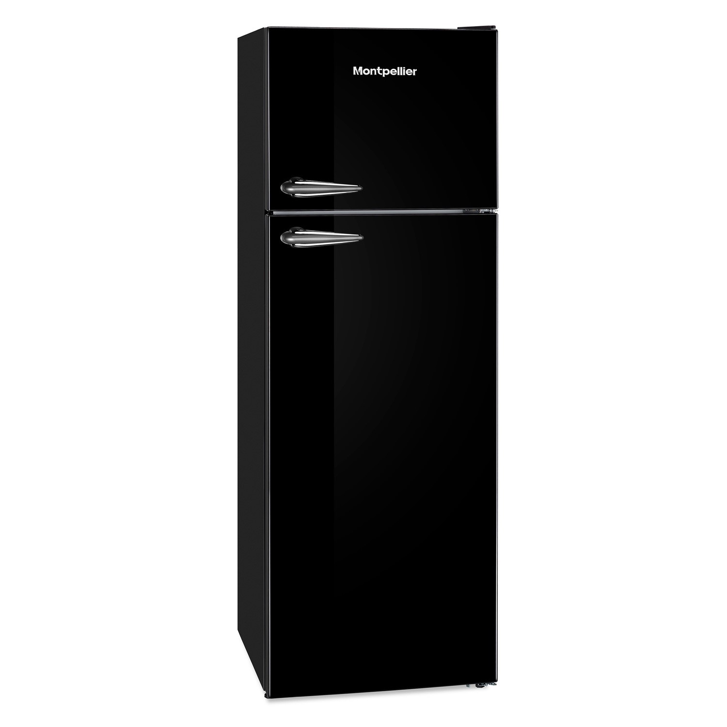 Montpellier 311 Litre 80/20 Freestanding Fridge Freezer Black MAB346K