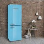 Montpellier MAB385PB Retro Frost Free Freestanding Fridge Freezer - Pastel Blue