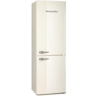 Montpellier MAB385C Retro Frost Free Freestanding Fridge Freezer - Cream