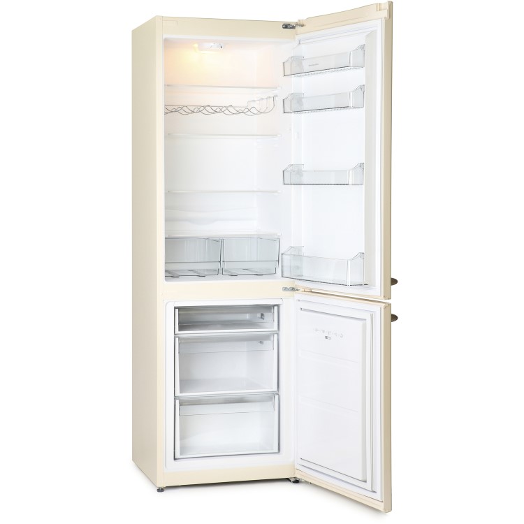 Montpellier MAB385C Retro Frost Free Freestanding Fridge Freezer - Cream