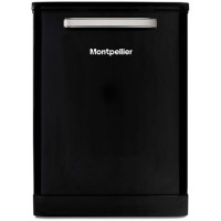 Refurbished Montpellier Retro MAB6015K 15 Place Freestanding Dishwasher Black