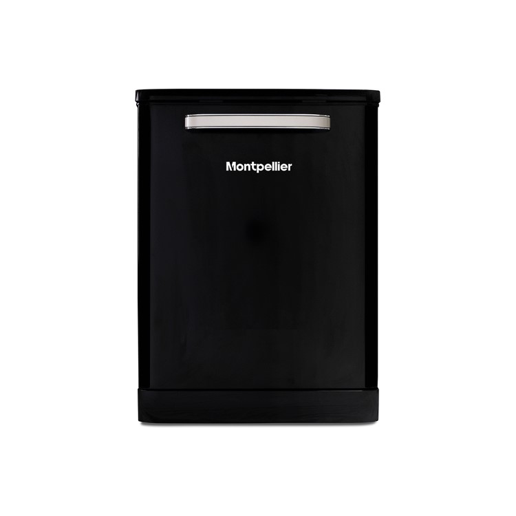 Refurbished Montpellier Retro MAB6015K 15 Place Freestanding Dishwasher Black