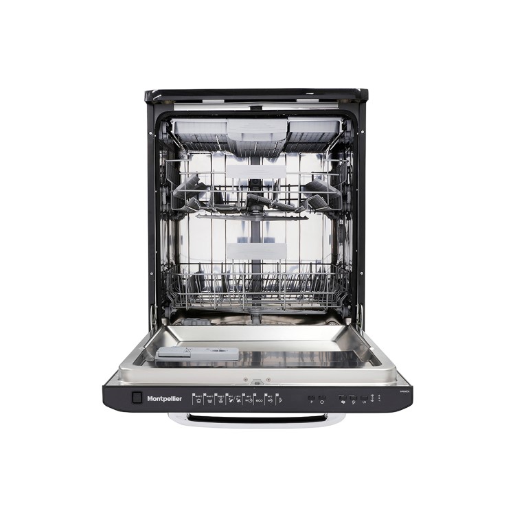 Refurbished Montpellier Retro MAB6015K 15 Place Freestanding Dishwasher Black