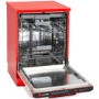Montpellier - 15 Place Settings Freestanding Dishwasher - Red
