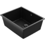 Single Bowl Undermount Black Granite Composite Kitchen Sink - Enza Madison