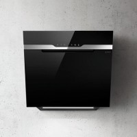 Elica MAJ-SNS-BLK-60 Majestic Sense 60cm Angled Cooker Hood - Black Glass