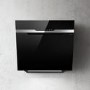 Elica MAJ-SNS-BLK-60 Majestic Sense 60cm Angled Cooker Hood - Black Glass