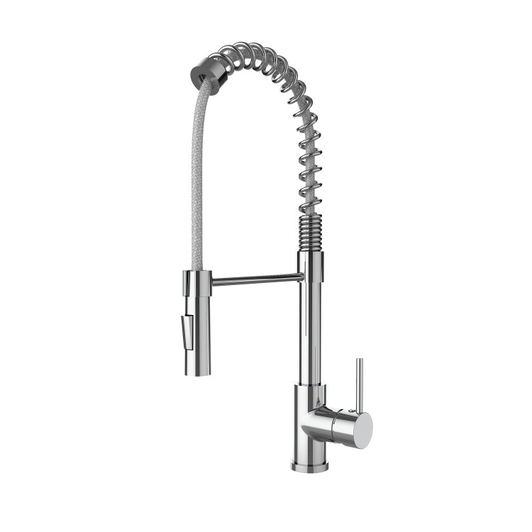 GRADE A1 - Malvern Single Lever Monobloc Pull Out Dual Spray Kitchen Tap - Chrome