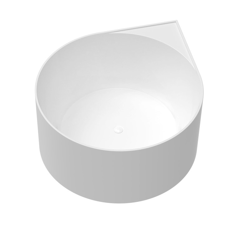Freestanding Double Ended Round Corner Bath 1250 x 1250mm - Malta