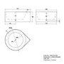 Freestanding Double Ended Round Corner Bath 1250 x 1250mm - Malta