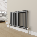 Elego Chrome Modern Manual Angled Radiator Valves (pair)