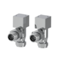Elego Chrome  Modern Manual Angled Valves (pair)