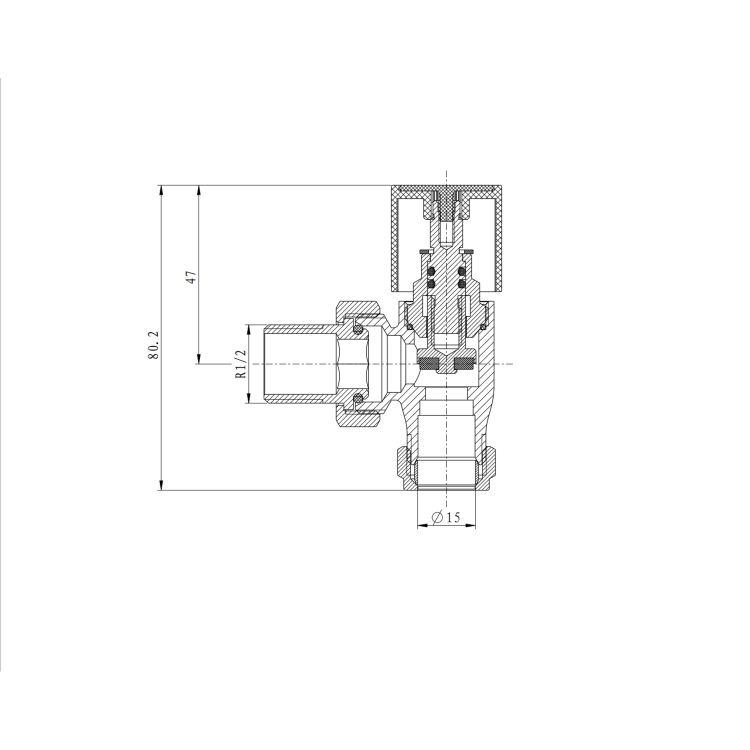 Elego Chrome  Modern Manual Angled Valves (pair)