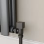 Elego Matte Black Modern Manual Angled Valves (pair)