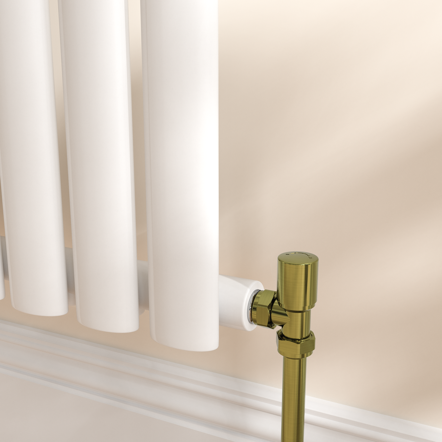Elego Modern Manual Angled Radiator Valves (Pair) MAN-AG-3BB