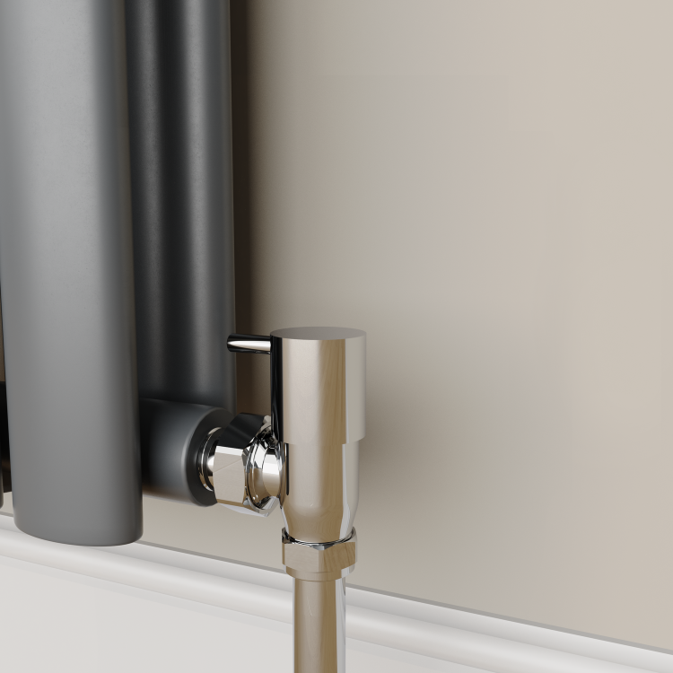 Elego Chrome  Modern Manual Angled Valves (pair)