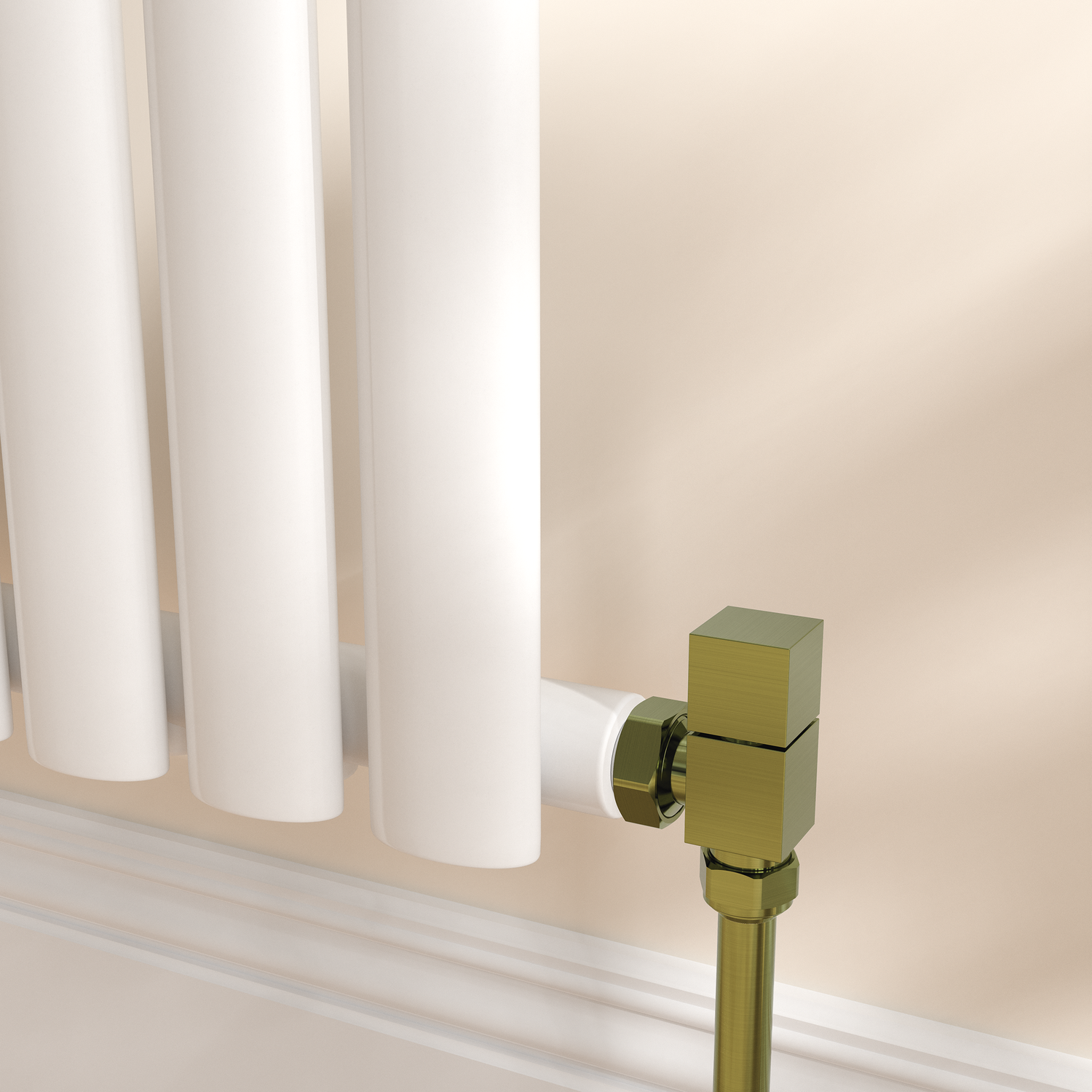 Elego Modern Manual Angled Radiator Valves (Pair) MAN-AG-5BB
