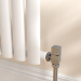 Elego Chrome Modern Manual Angled Radiator Valves (pair)