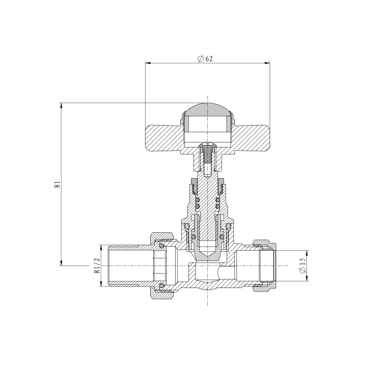Maesta White Traditional Manual Straight Radiator Valves (pair)
