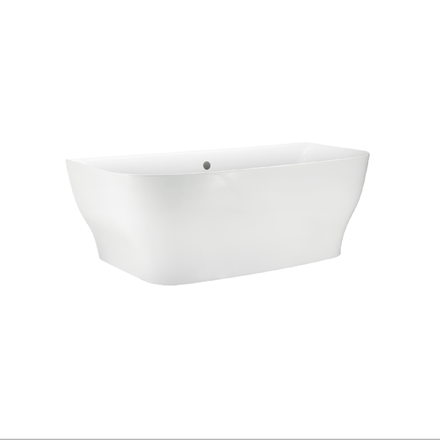 Freestanding Back to Wall Double Ended Bath 1650 x 780mm - Manilla MAN1650