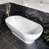 Freestanding Double Ended Bath 1700 x 800mm - Manilla